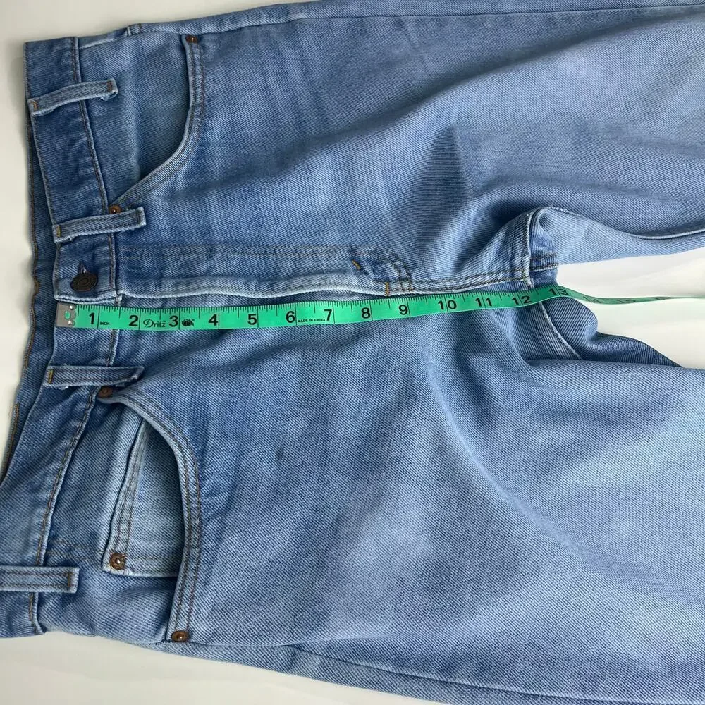 Vintage Levi’s Mens Jeans 34x31 USA‎ 516 Orange Tab Boot Cut Blue Distressed